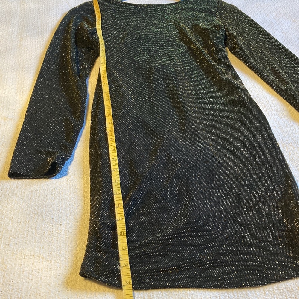 Fiestar Open Back Black and Gold Glitter Dress Size Medium - Picture 16 of 16
